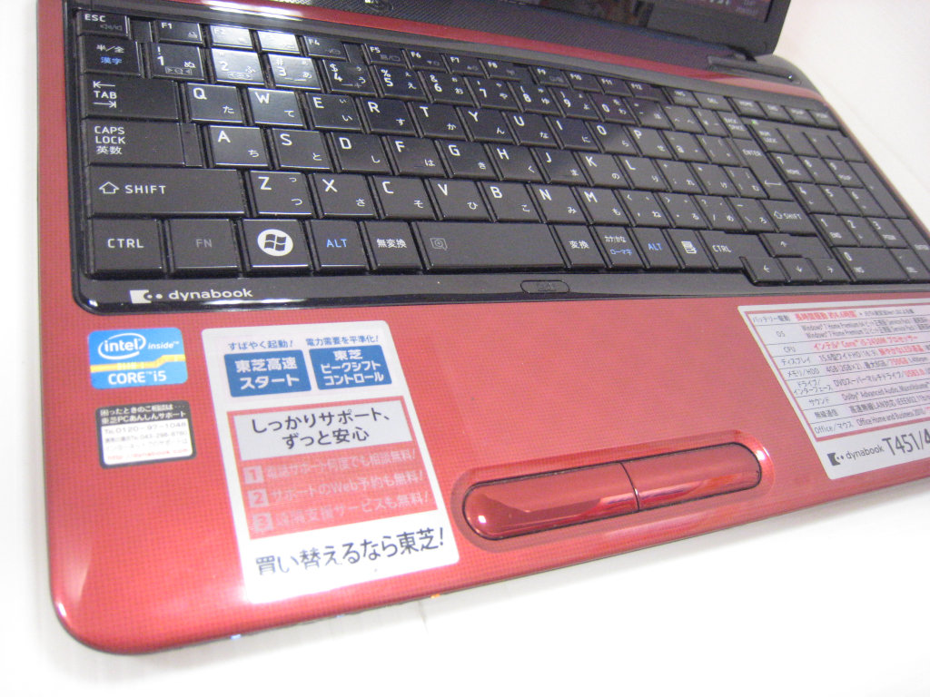 東芝 dynabook T451/46DR (Core i5-2430M 2.40GHz/4GB/240GB
