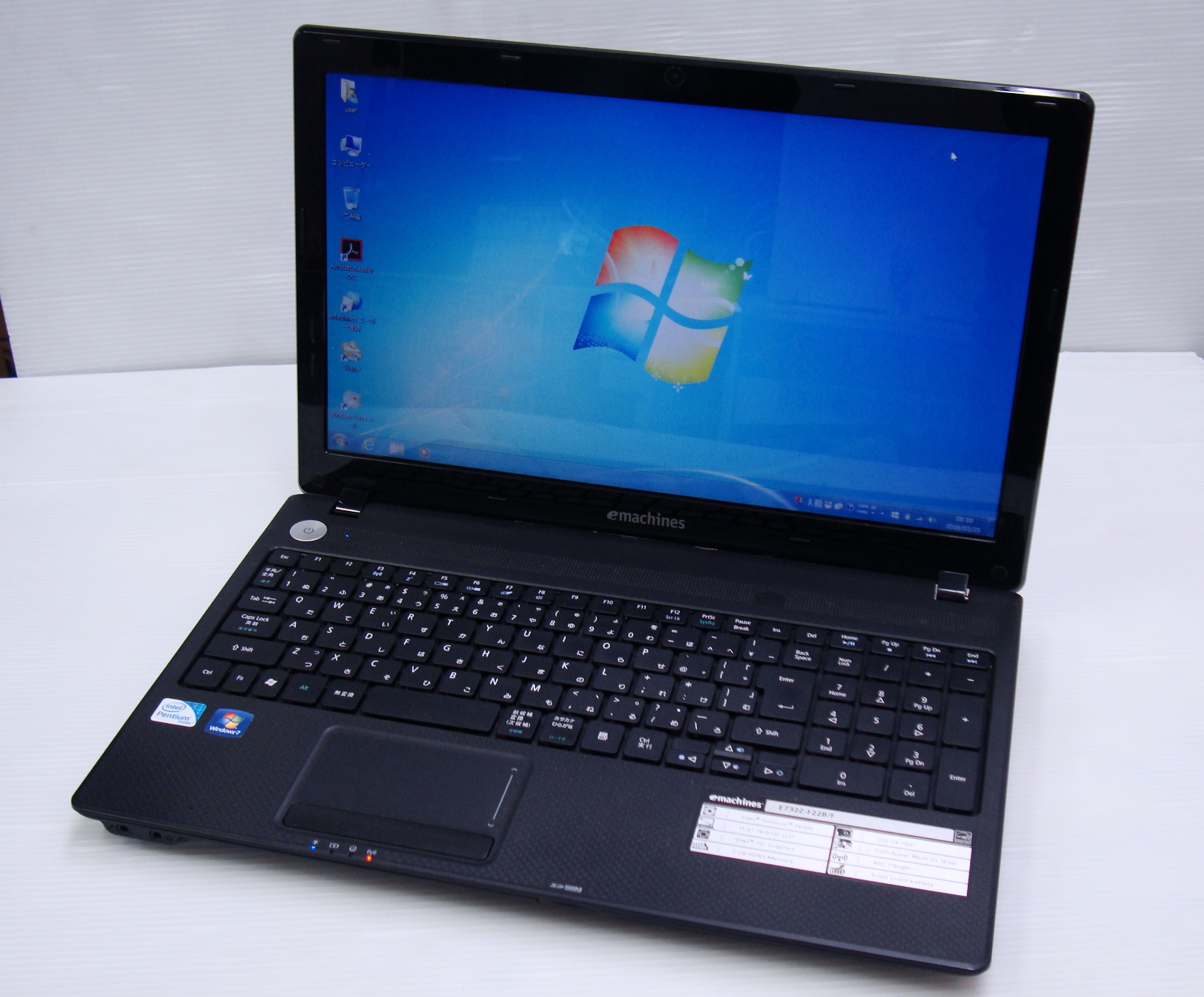 emachines E732Z-F22B/F (Pentium 2.13GHz/3GB/250GB) いろいろ