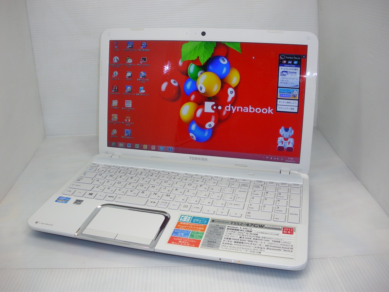 その他ノートPC本体 Toshiba dynabook T552/47GK Toshiba Dynabook T552/47GK | i5 4GB Ram 750GB | PLUGnPOINT