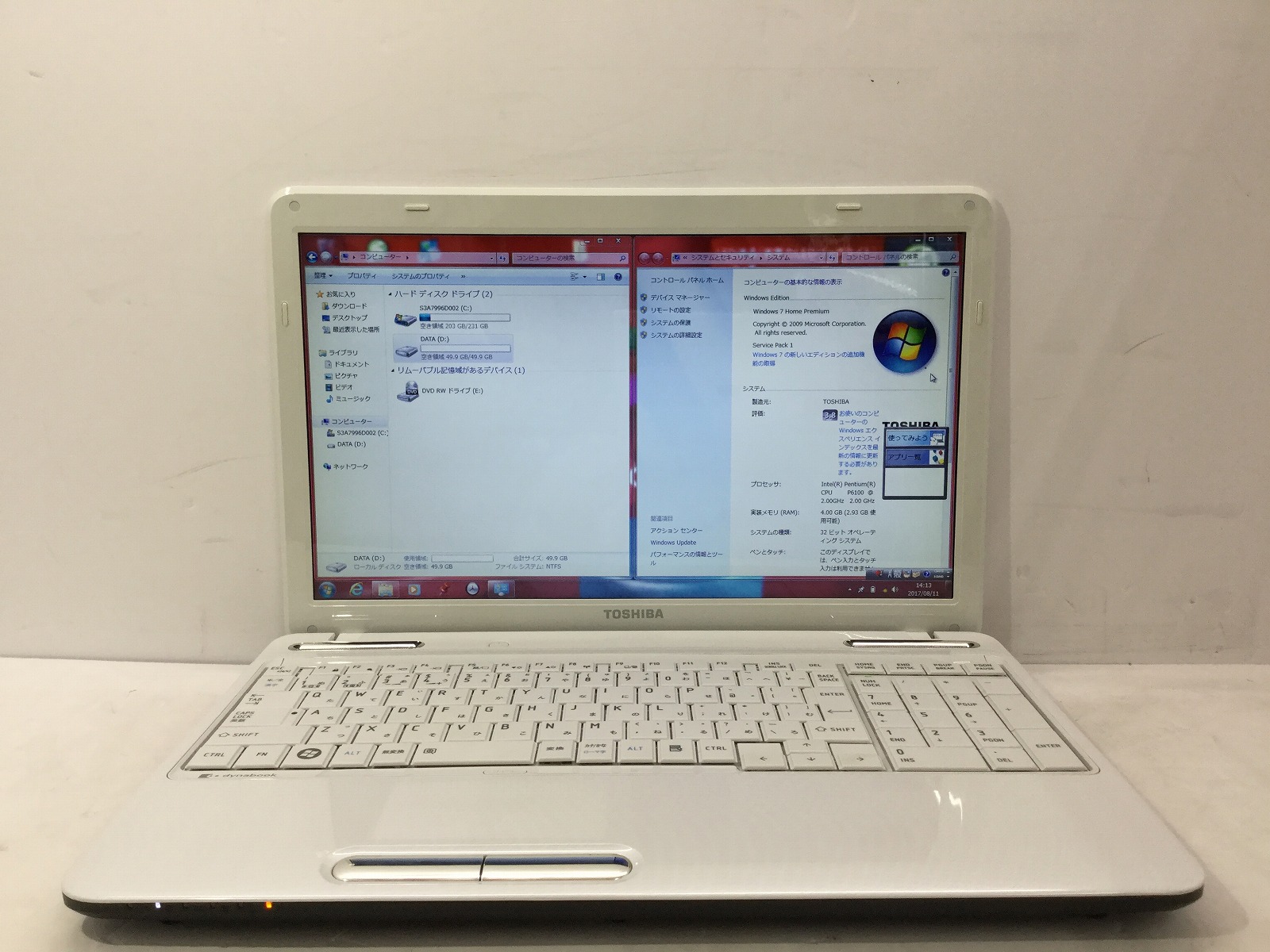 東芝 dynabook T350/34W