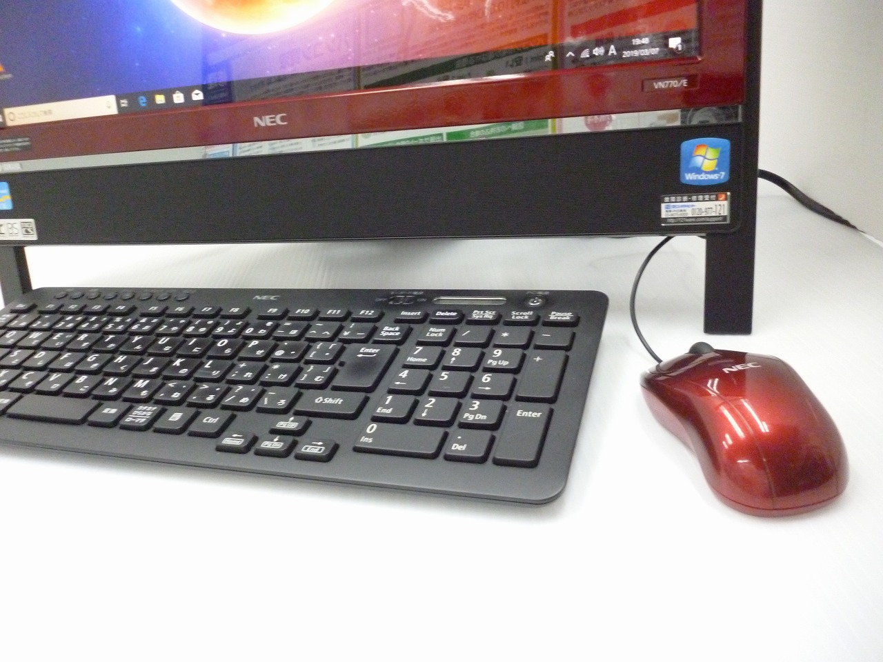 NEC 一体型パソコン VALUESTAR VN770/E WIN10★ Core i5-2410M 2.9GHz/メモリ4GB/HDD1TB/20型/office2010/無線/USB3.0/Win10/Windows NEC VALUESTAR VN770/E (Corei5 2410M 2.30GHz/8GB/2TB) 20インチ大