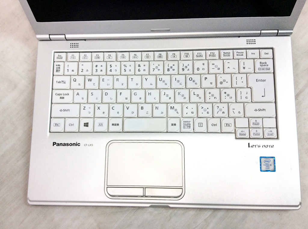 【美品】Panasonic Let'snote CF-LX5 Panasonic Let'snote CF-LX5(Corei5 6300U 2.4.GHz / 4GB / HDD
