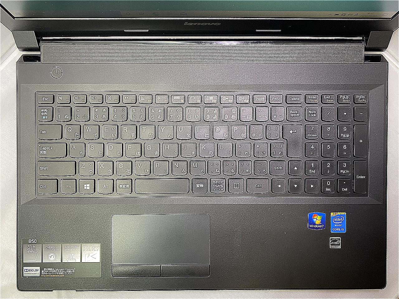 Lenovo B50-70(CPU：Core i5 4210U 1.7GHz/メモリ：4GB/SSD
