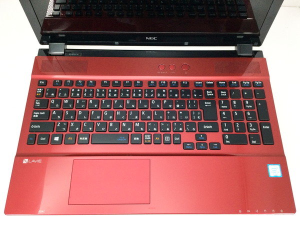 【美品】NEC ノートPC LAVIE PC-NS350AAR win10 赤 NEC LAVIE Note Standard NS350/EAR PC-NS350EAR [クリスタル
