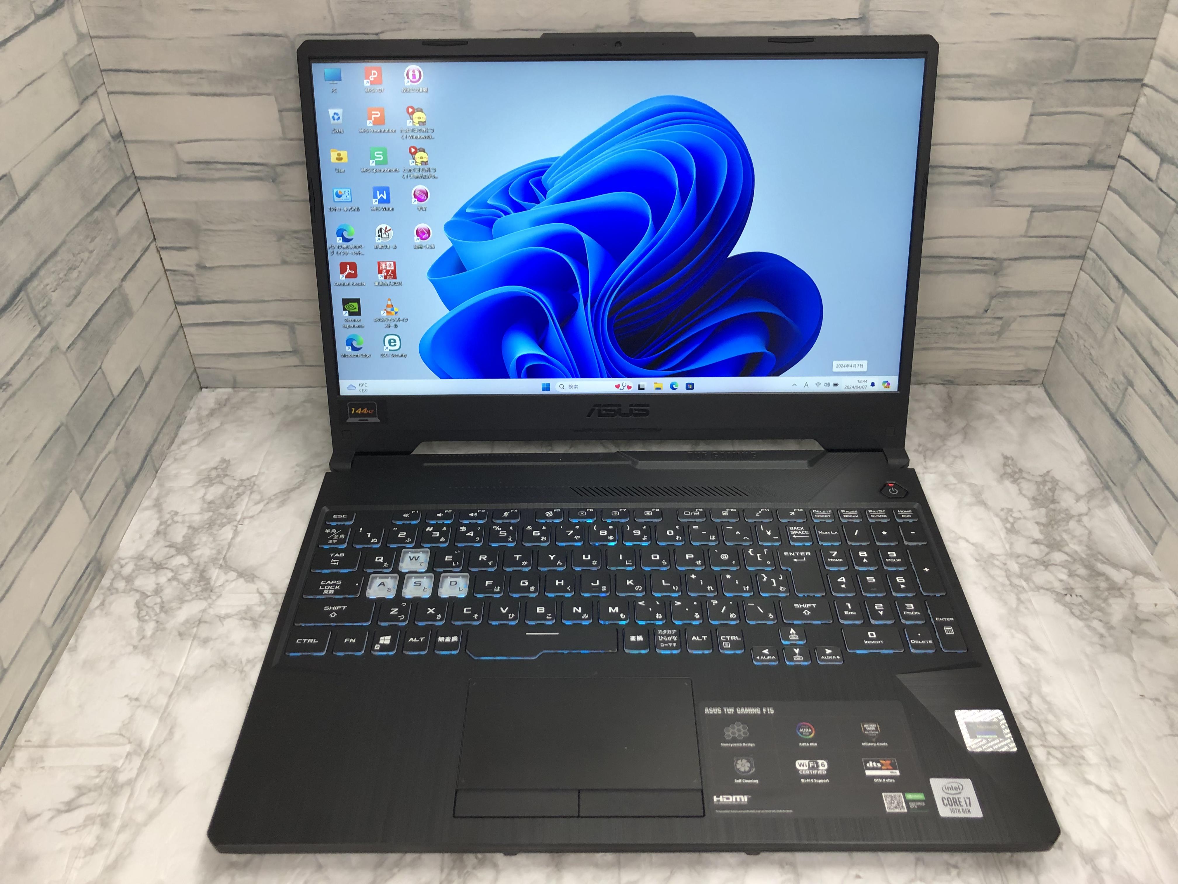 ASUS TUF GAMING FX506L ★GeForce GTX1650搭載！