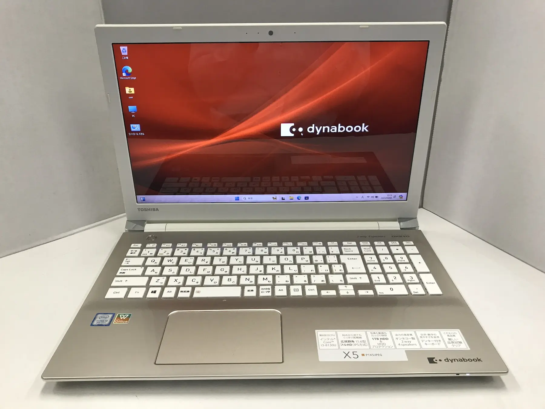 東芝 dynabook P1-X5JP-EG （第8世代CPU搭載）