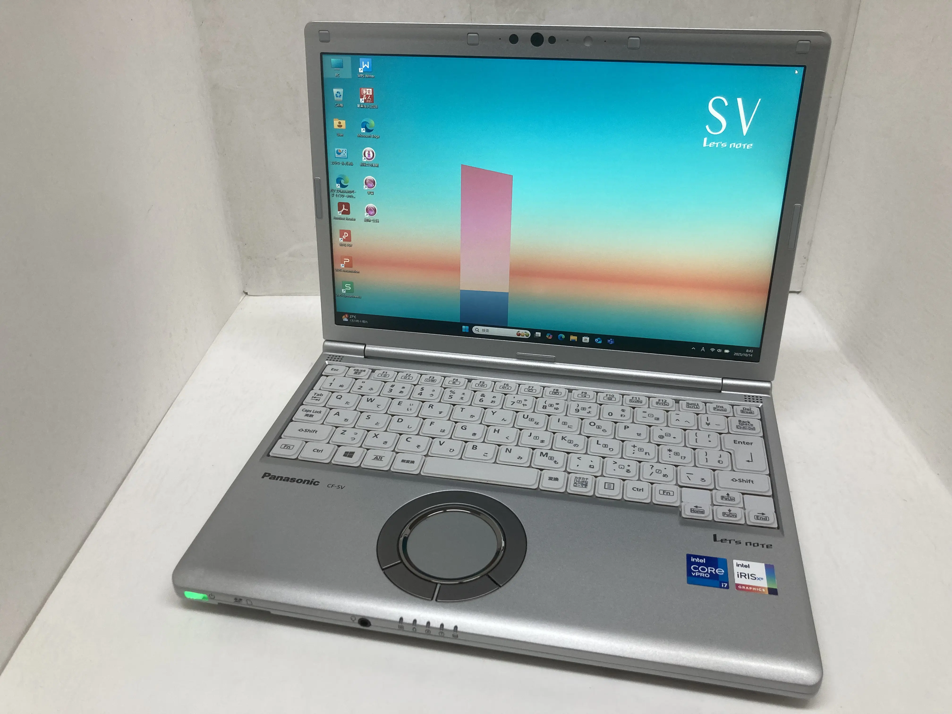 Let's note SV1(CPU： Core i7 1185G7 3GHz/メモリ：32GB/SSD：256GB)