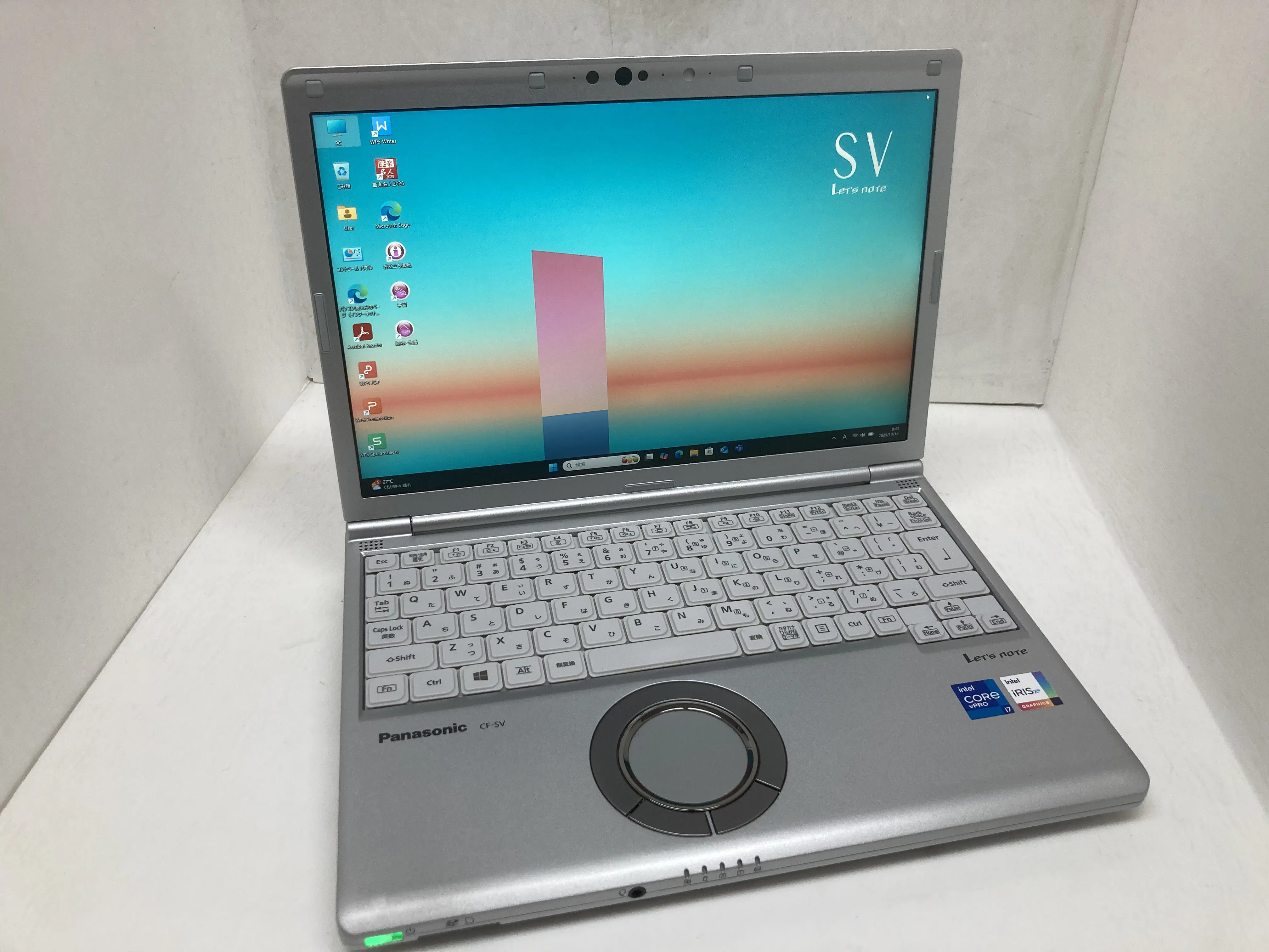 Let's note SV1(CPU： Core i7 1185G7 3GHz/メモリ：32GB/SSD：256GB)