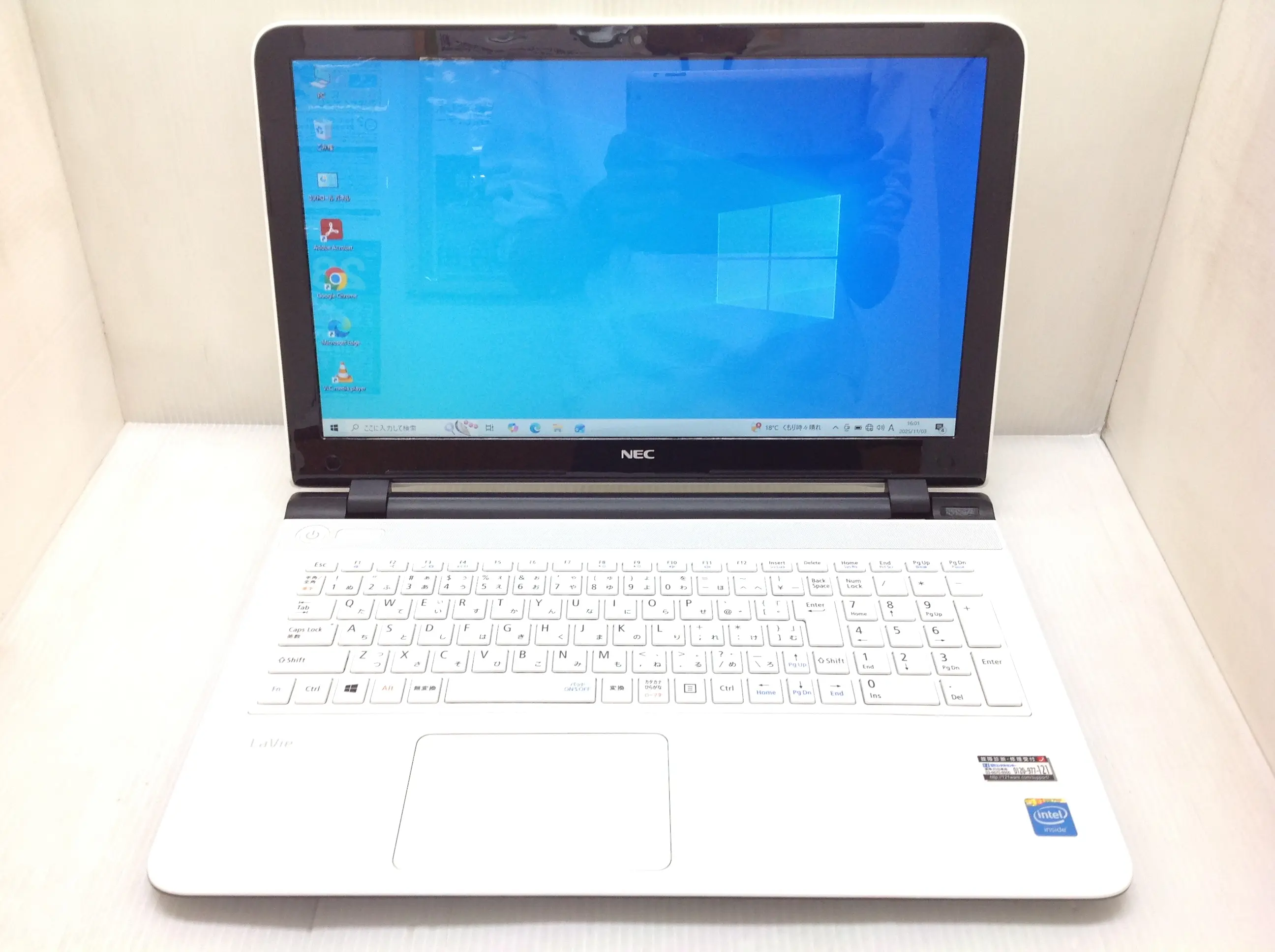 中古ノートパソコン Windows10+office 大容量HDD750GB NEC NS150/G