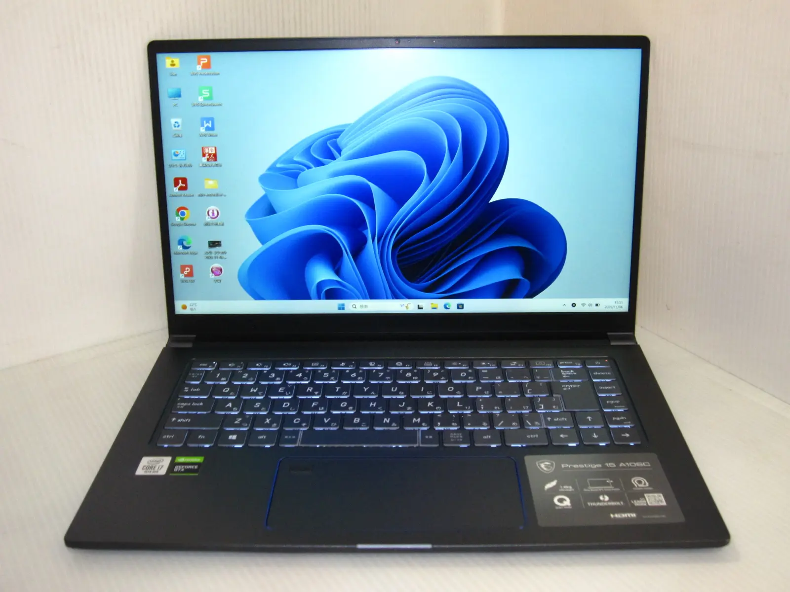 MSI Prestige 15 A10SC (第10世代CPU)