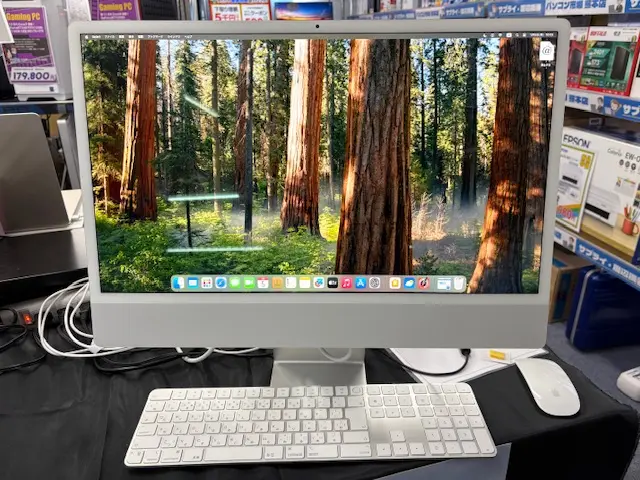 Apple iMac A2439( Apple M1プロセッサ /16GB/SSD256GB )24インチ大画面iMac！スタイリッシュなデザインでどこに置いても映えます♪熊本店☆彡