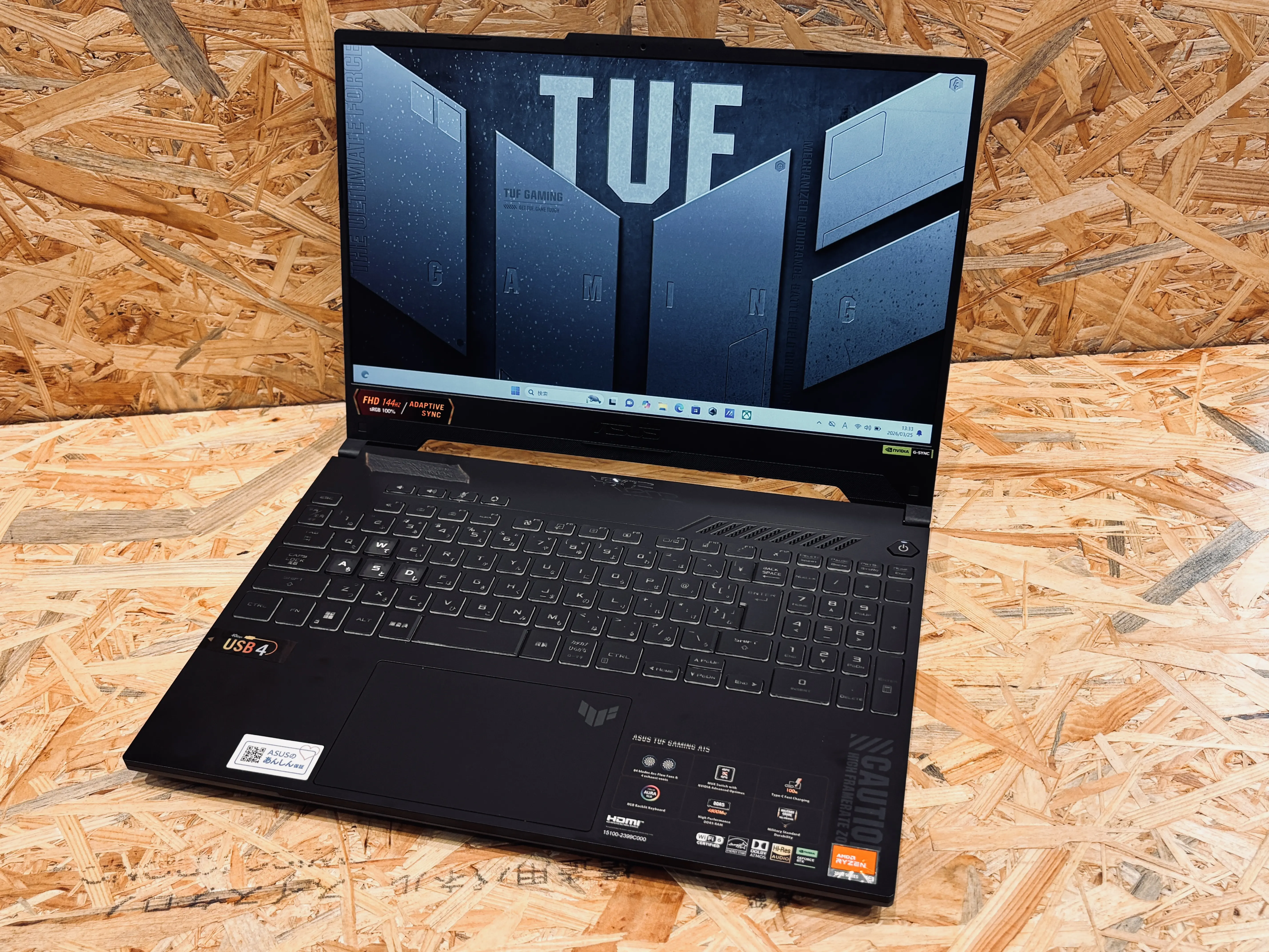 ASUS TUF GAMING A15 FA507XI-R9R4070（第3世代AMD Ryzen CPU）